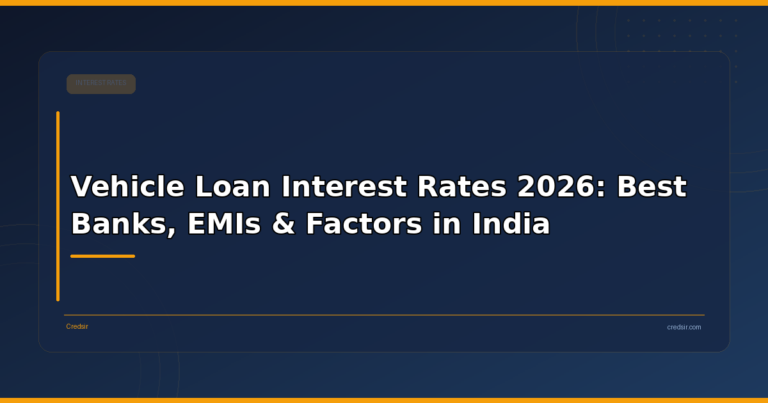 Cover image for Credsir’s Vehicle Loan Interest Rate guide
