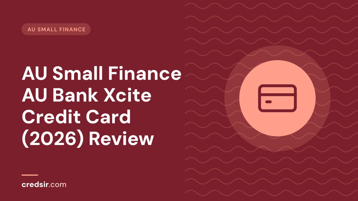 Credsir AU Small Finance guide cover with a credit card icon