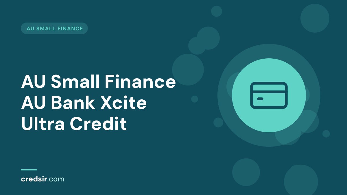Credsir AU Small Finance guide cover with a credit card icon