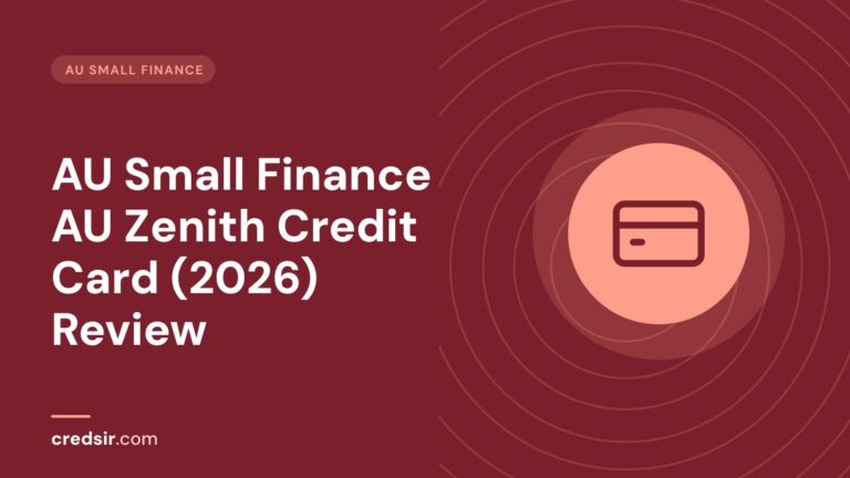 Credsir AU Small Finance guide cover with a credit card icon