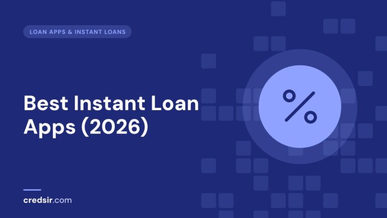 Credsir Loan Apps & Instant Loans guide cover with a percent icon