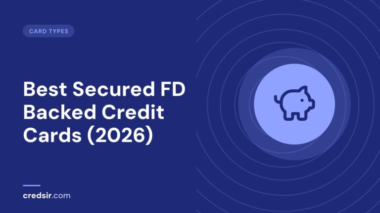 Credsir Card Types guide cover with a piggy bank icon