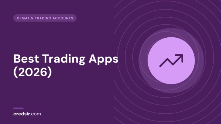 Credsir Demat & Trading Accounts guide cover with a trending up icon
