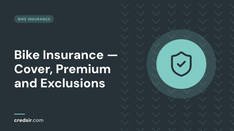 Credsir bike insurance guide cover with a shield check icon