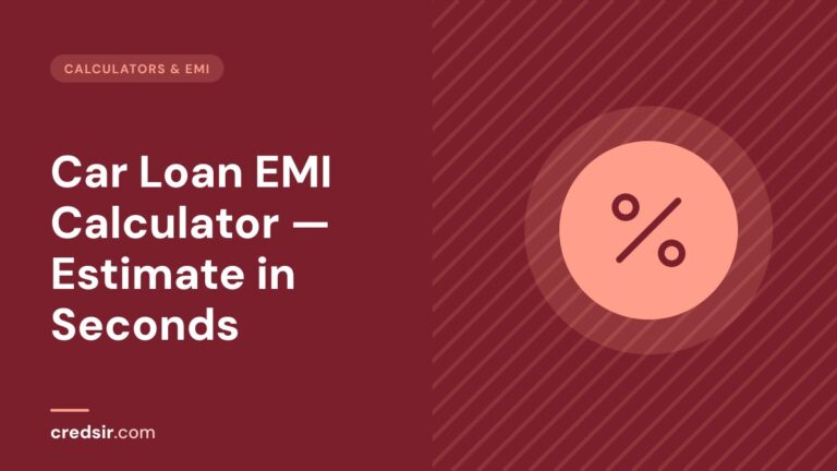 Credsir Calculators & EMI guide cover with a percent icon