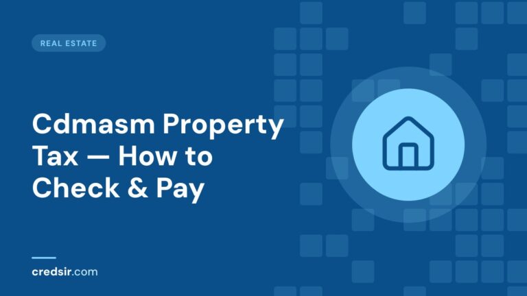 Credsir Real Estate guide cover with a house icon