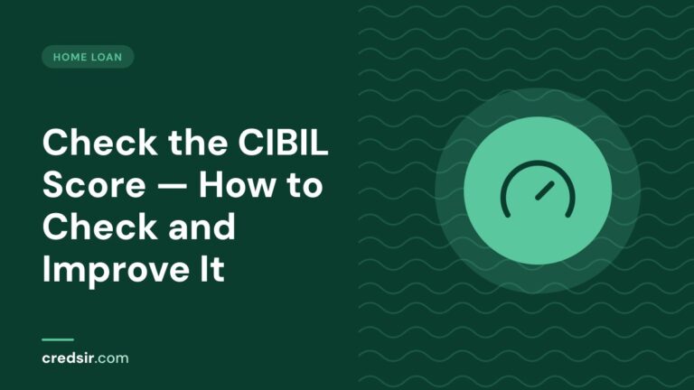 Credsir Home Loan guide cover with a gauge icon