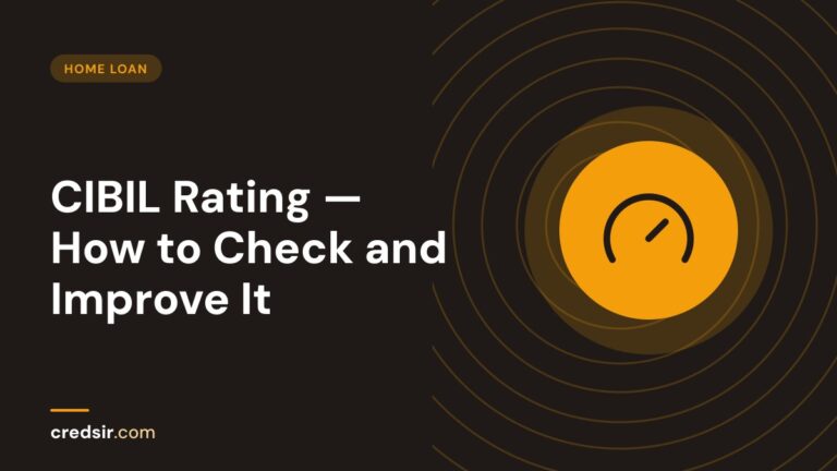 Credsir Home Loan guide cover with a gauge icon