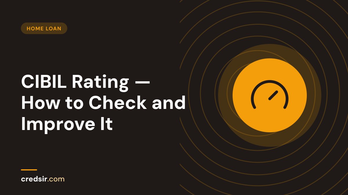 Credsir Home Loan guide cover with a gauge icon