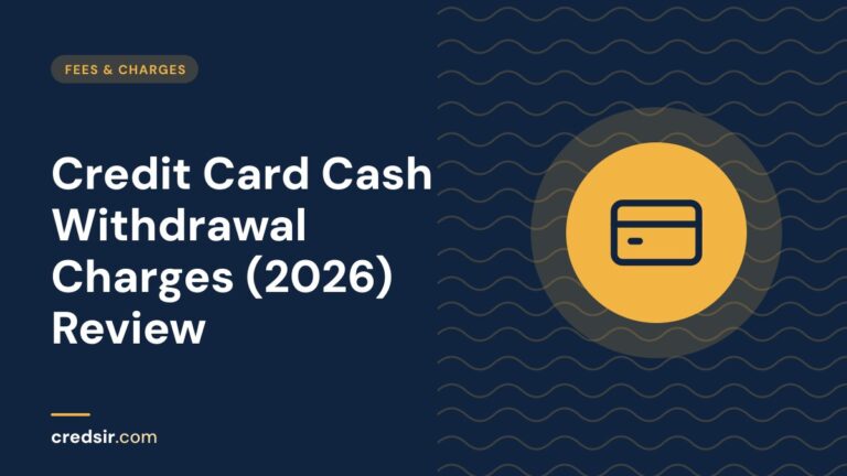 Credsir Fees & Charges guide cover with a credit card icon