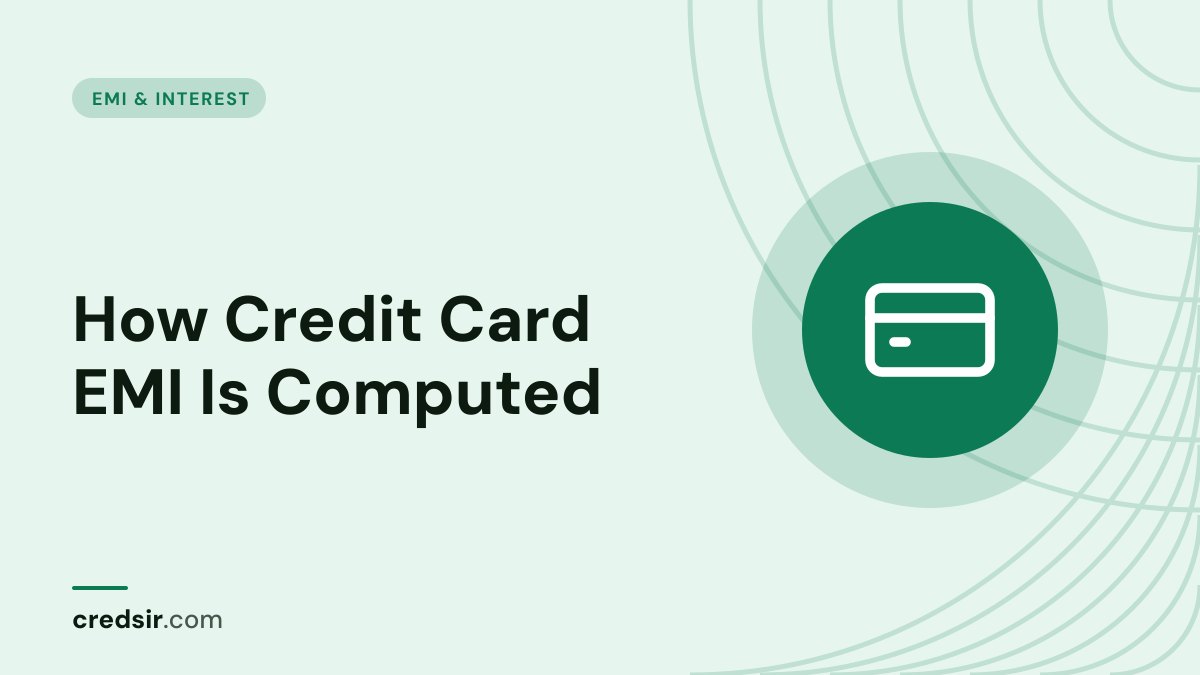 Credsir EMI & Interest guide cover with a credit card icon