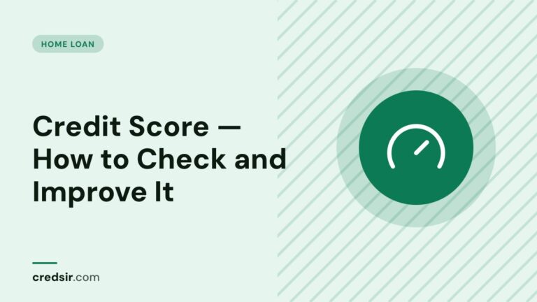 Credsir Home Loan guide cover with a gauge icon