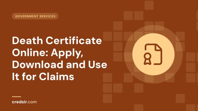 Credsir Government Services guide cover with a file badge icon