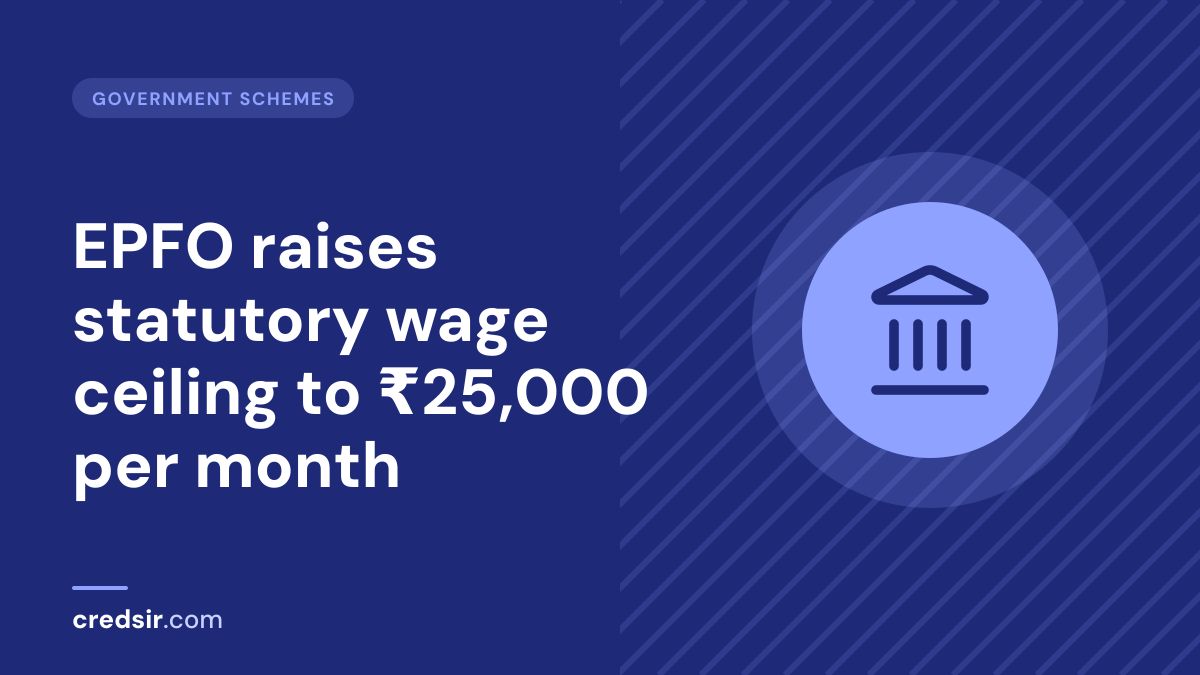 Credsir Government Schemes guide cover with a landmark icon