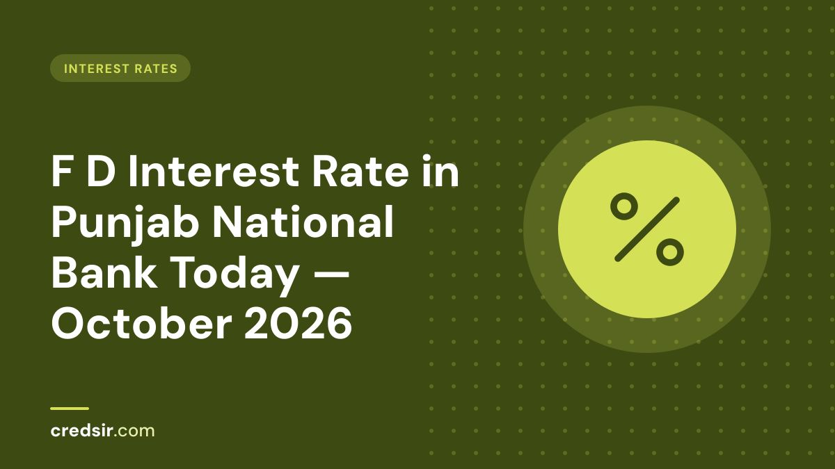 Credsir Interest Rates guide cover with a percent icon