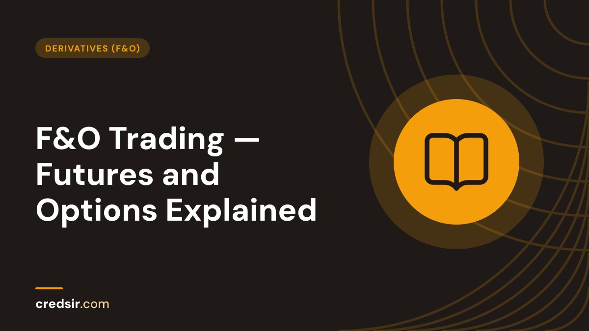 Credsir Derivatives (F&O) guide cover with a book open icon
