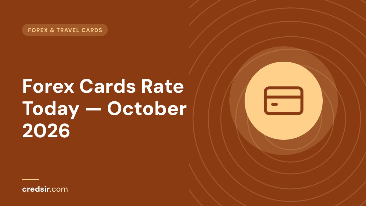 Credsir Forex & Travel Cards guide cover with a credit card icon