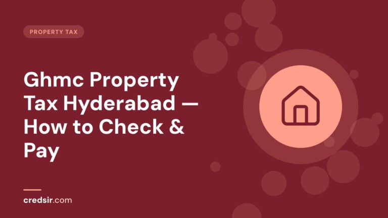 Credsir Property Tax guide cover with a house icon