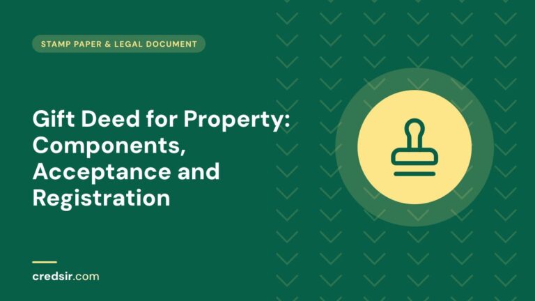 Credsir Stamp Paper & Legal Documents guide cover with a stamp icon
