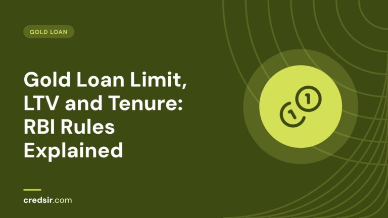 Credsir Gold Loan guide cover with a coins icon