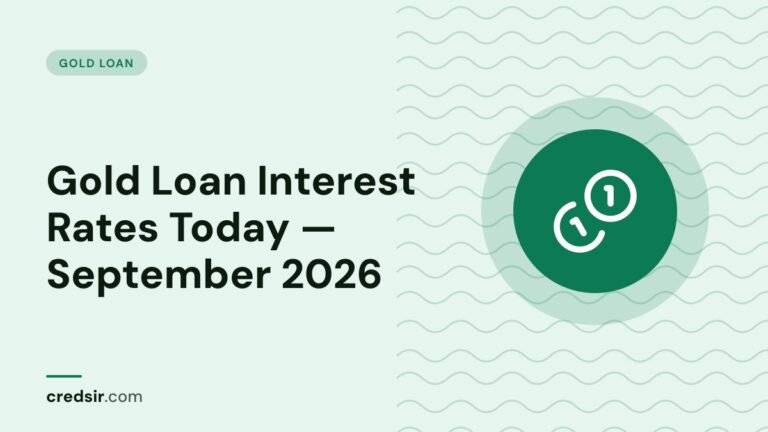 Credsir Gold Loan guide cover with a coins icon