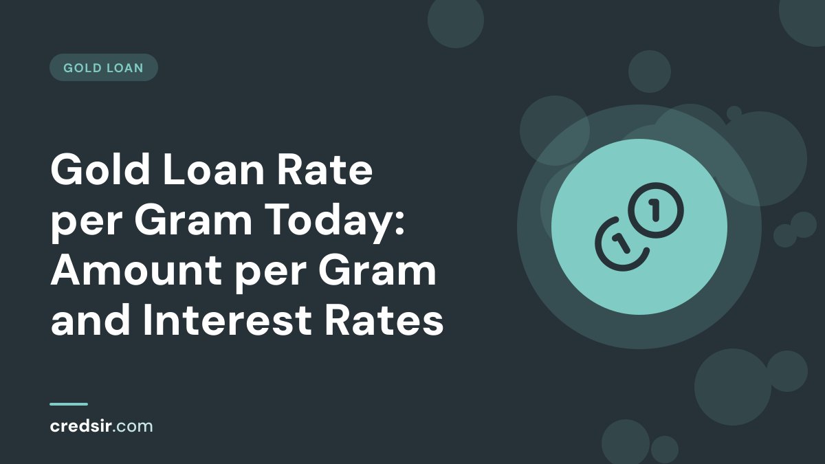Credsir Gold Loan guide cover with a coins icon