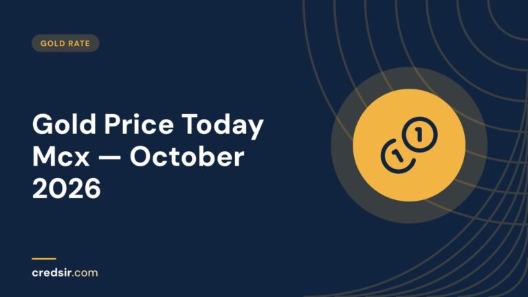 Credsir Gold Rate guide cover with a coins icon