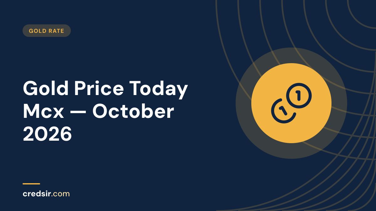 Credsir Gold Rate guide cover with a coins icon