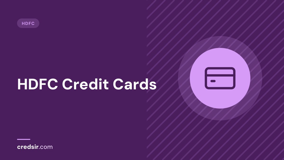 Credsir HDFC guide cover with a credit card icon