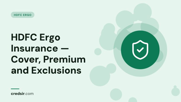 Credsir HDFC Ergo guide cover with a shield check icon