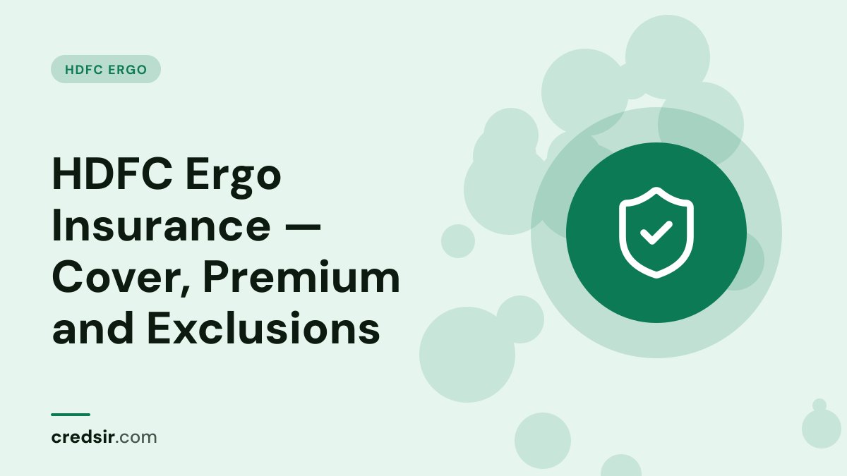 Credsir HDFC Ergo guide cover with a shield check icon