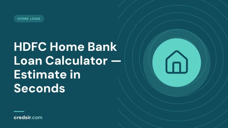 Credsir Home Loan guide cover with a house icon