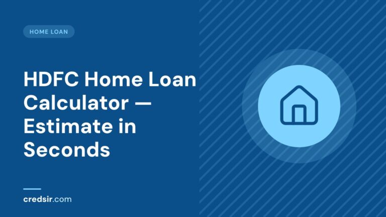 Credsir Home Loan guide cover with a house icon