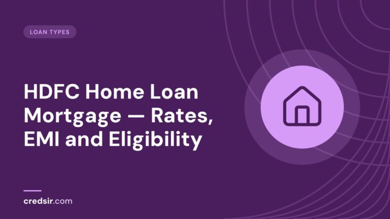 Credsir Loan Types guide cover with a house icon