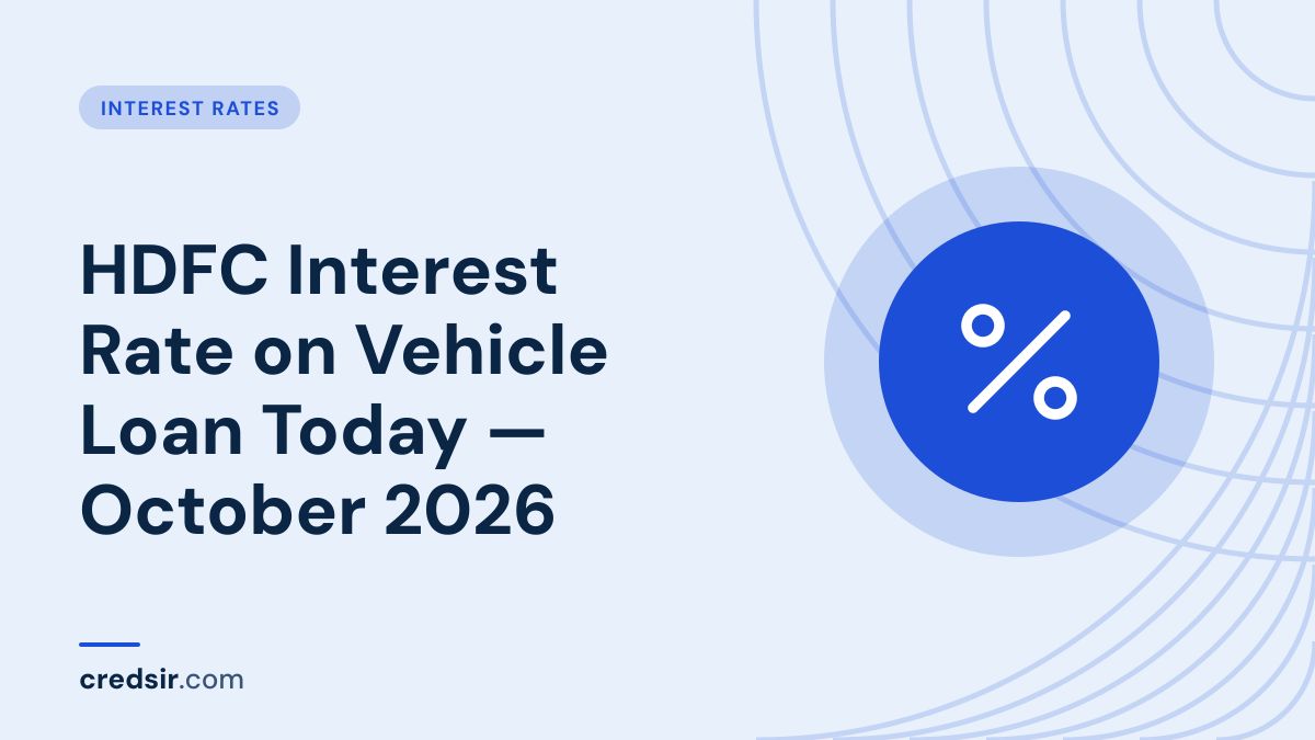 Credsir Interest Rates guide cover with a percent icon