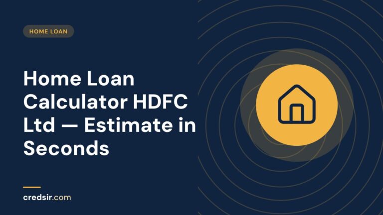 Credsir Home Loan guide cover with a house icon