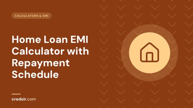 Credsir Calculators & EMI guide cover with a house icon