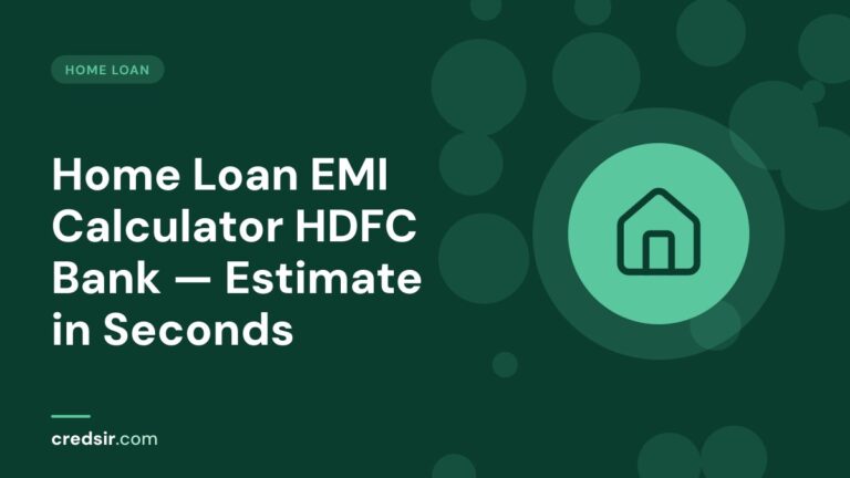 Credsir Home Loan guide cover with a house icon