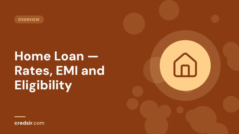 Credsir Overview guide cover with a house icon