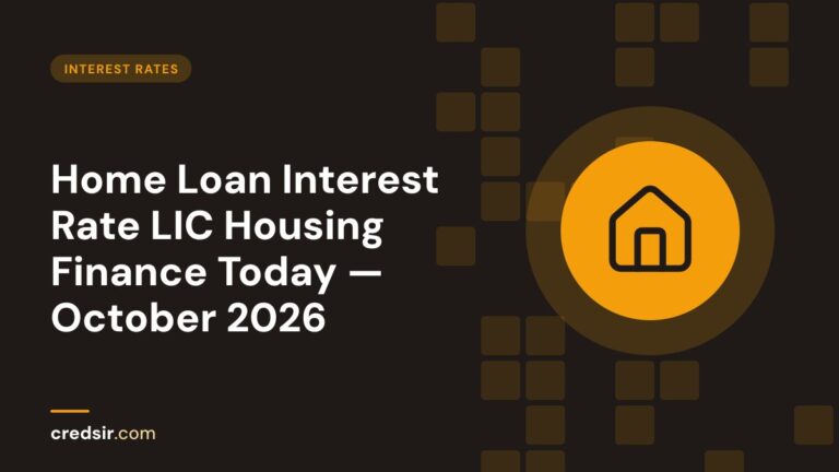 Credsir Interest Rates guide cover with a house icon