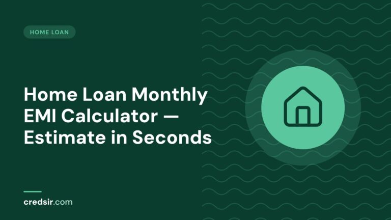 Credsir Home Loan guide cover with a house icon