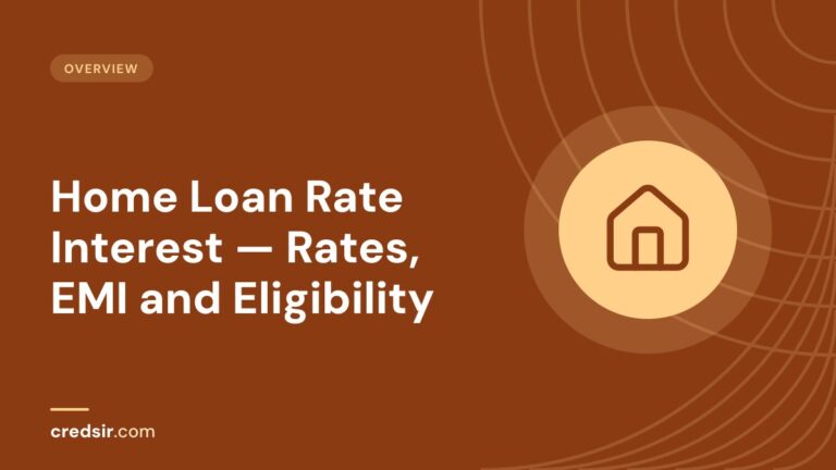 Credsir Overview guide cover with a house icon