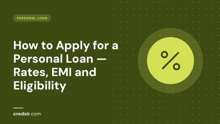 Credsir Personal Loan guide cover with a percent icon