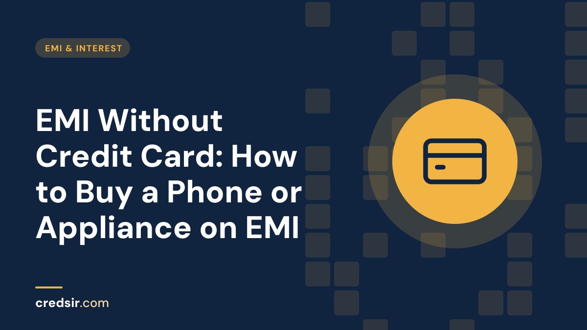 Credsir EMI & Interest guide cover with a credit card icon