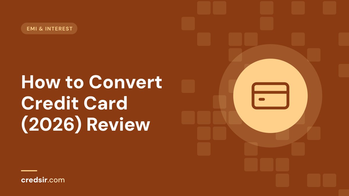 Credsir EMI & Interest guide cover with a credit card icon