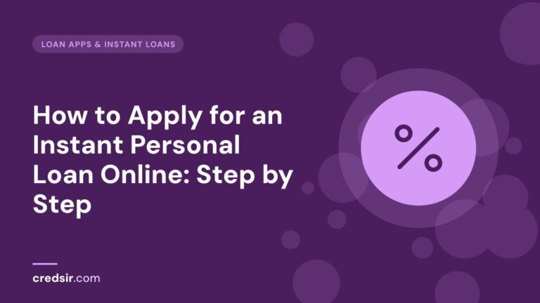 Credsir Loan Apps & Instant Loans guide cover with a percent icon