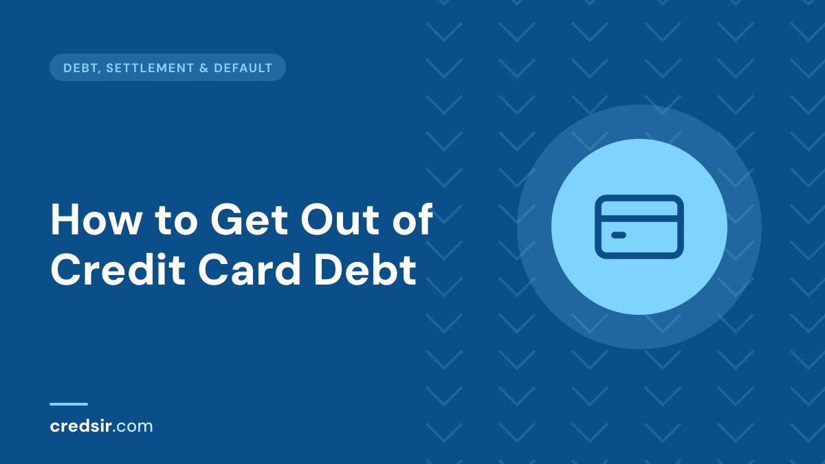 Credsir Debt, Settlement & Default guide cover with a credit card icon