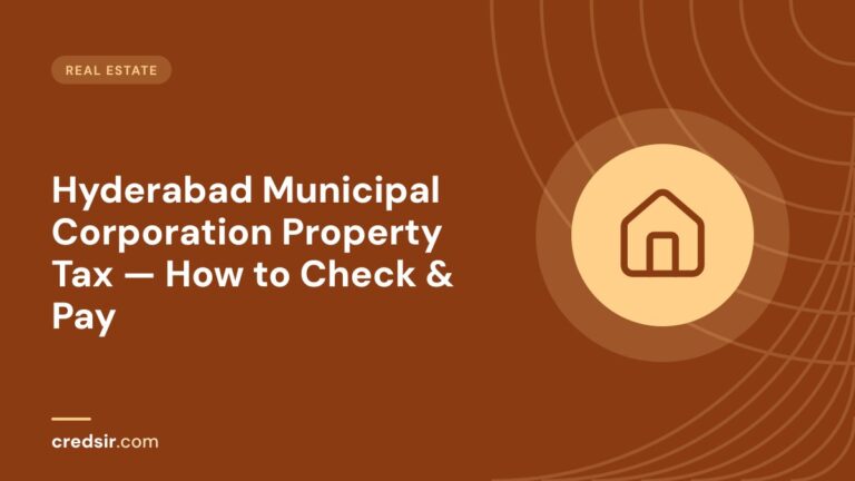 Credsir Real Estate guide cover with a house icon