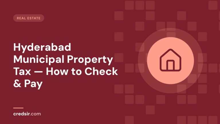 Credsir Real Estate guide cover with a house icon
