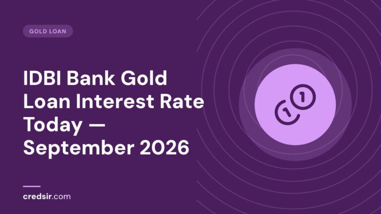 Credsir Gold Loan guide cover with a coins icon